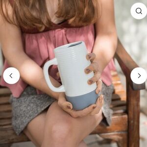 ELLO JANE 18OZ CERAMIC TRAVEL MUG WITH SLIDER LID